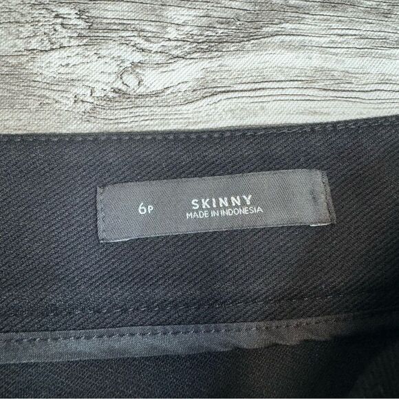 Ann Taylor LOFT Petites Women's Black Skinny Fit Heavy Jeggings 6P 6 Zip Pockets - Picture 10 of 14